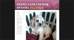 Desktop Screenshot of pennylanecockerspaniel.com