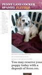 Mobile Screenshot of pennylanecockerspaniel.com